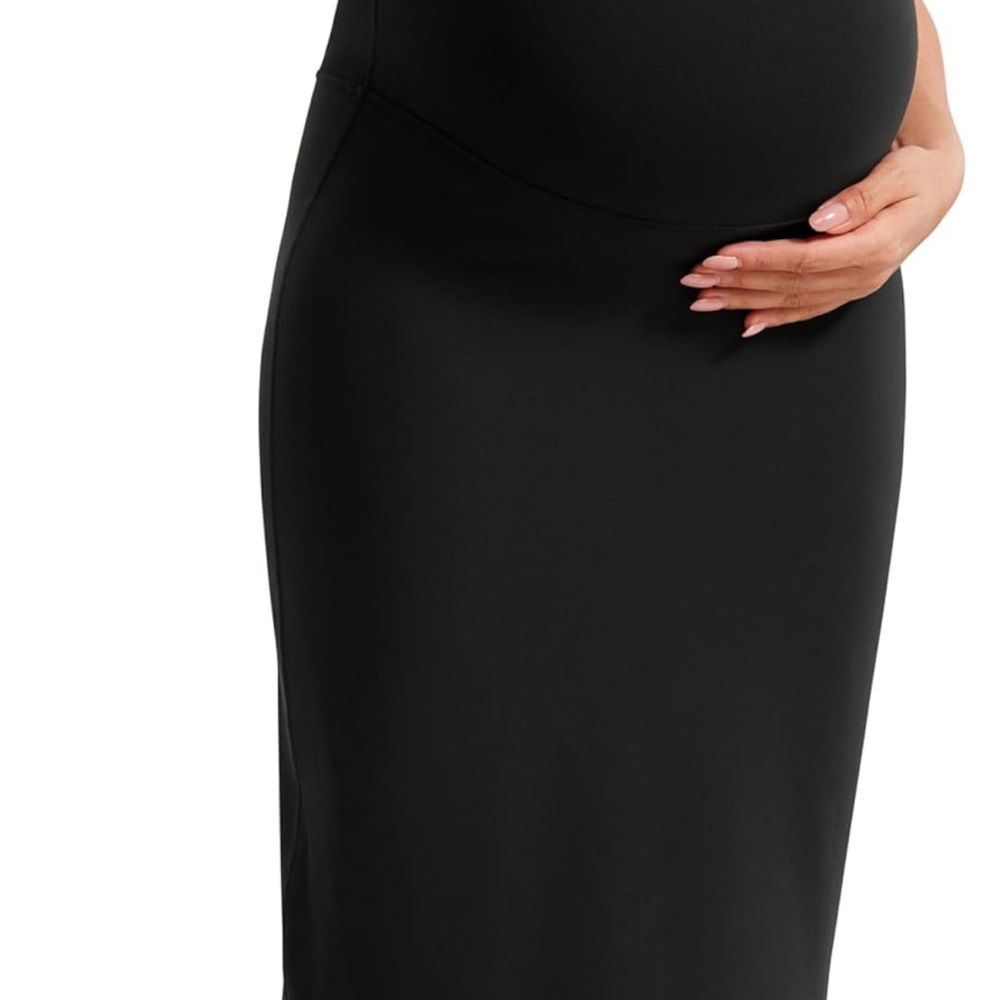 CRZ Yoga Black Maternity Skirt